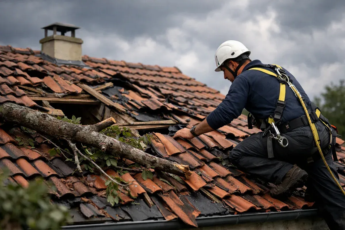 Tempête et toiture endommagée : ce que couvre vraiment l'assurance