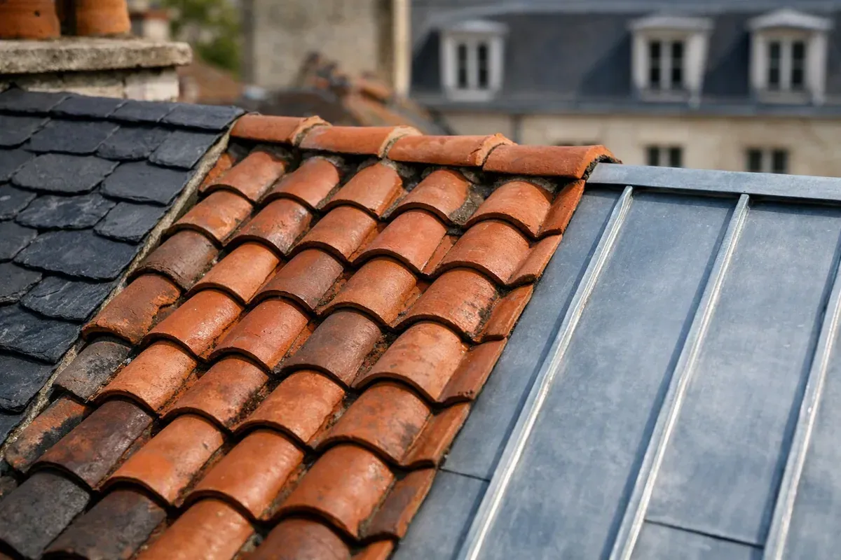 Tuile, ardoise, zinc : le coût comparé